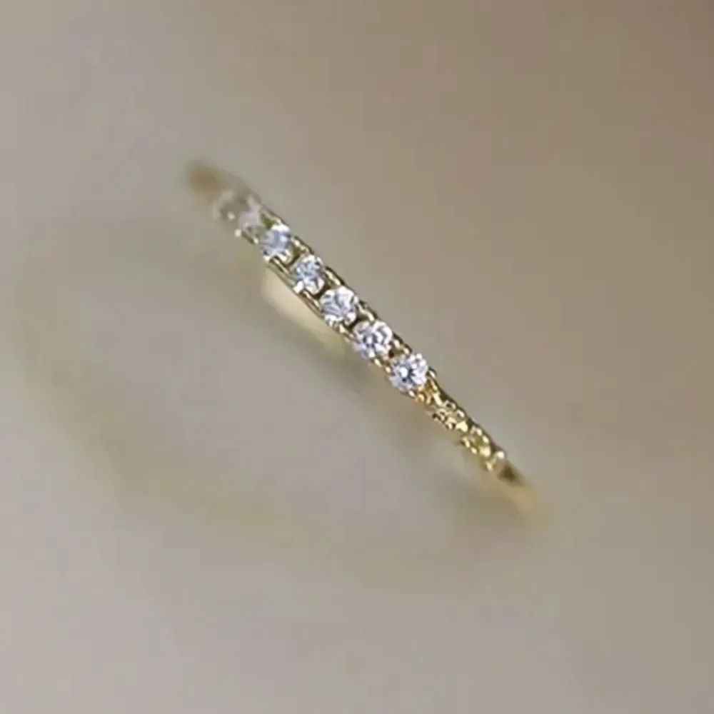 925 diamond simplicity ring sz 6